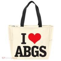 I Love Abgs Tote Bag thumb 0
