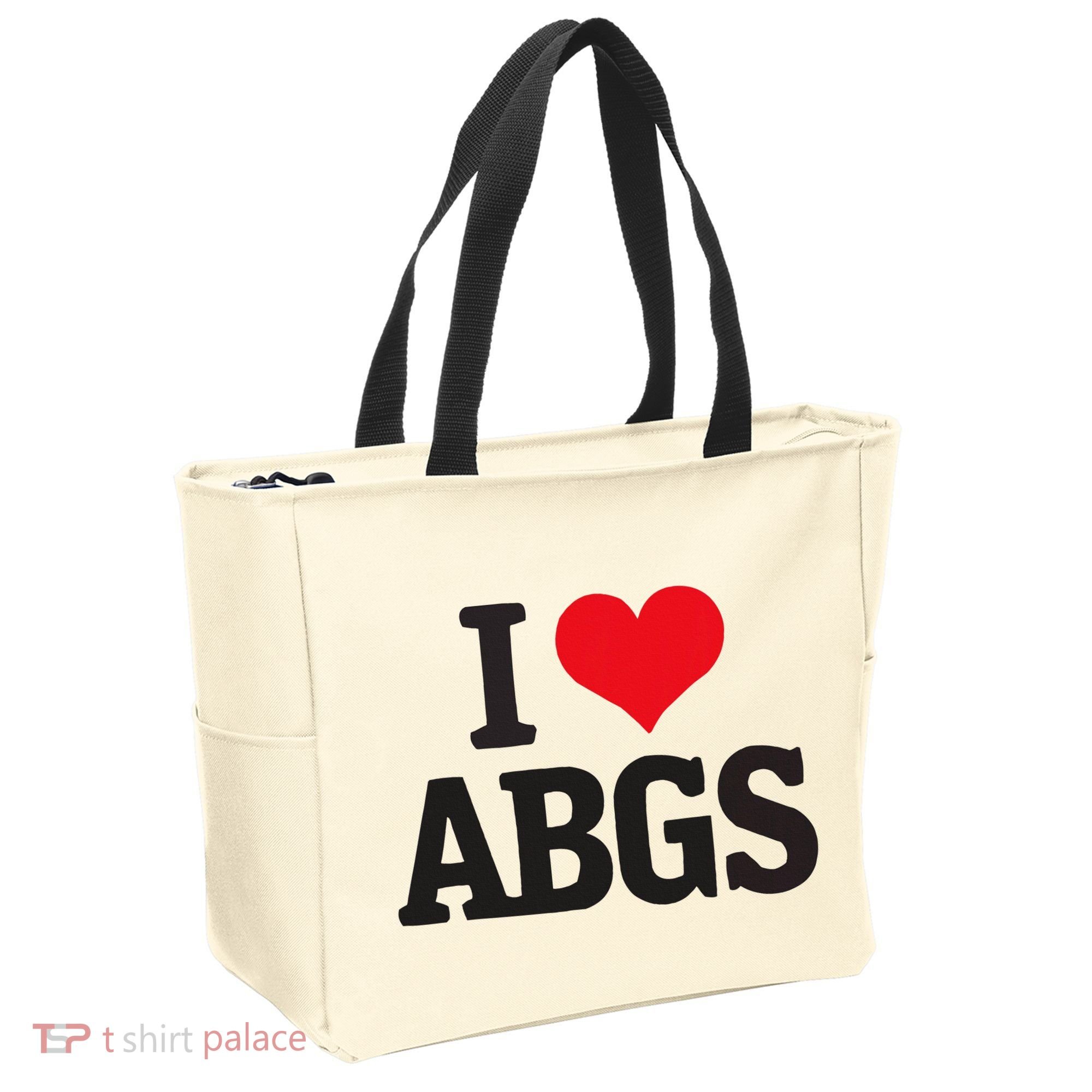 I Love Abgs Tote Bag