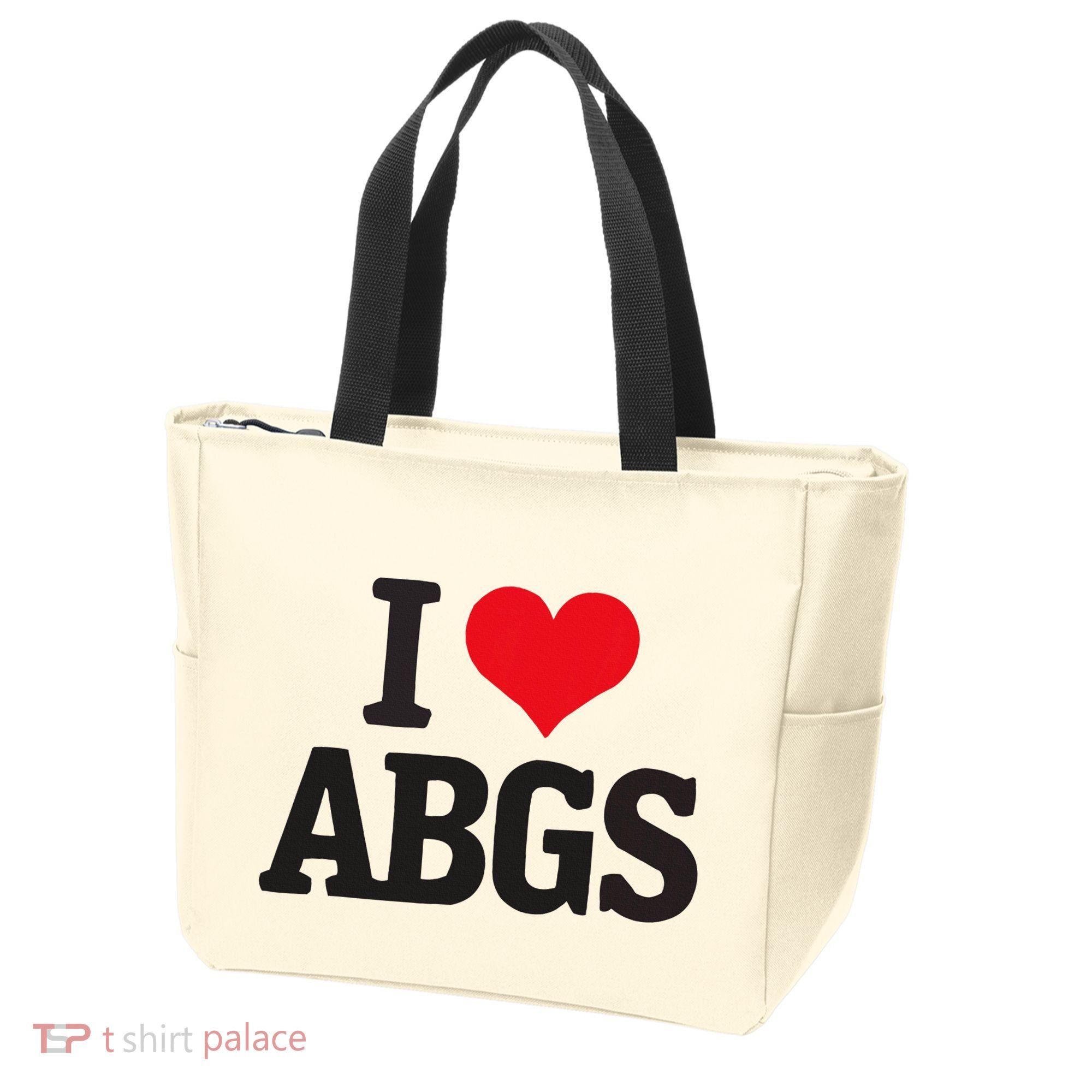 I Love Abgs Tote Bag