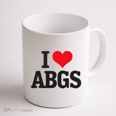 I Love Abgs Coffee Mug back