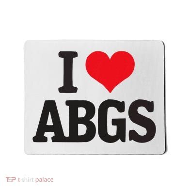 I Love Abgs Mousepad