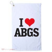 I Love Abgs Golf Towel thumb 0