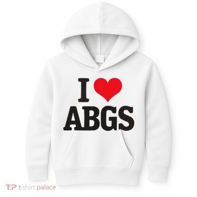 I Love Abgs Kids Hoodie