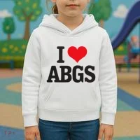 I Love Abgs Kids Hoodie thumb 3