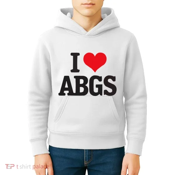 I Love Abgs Kids Hoodie