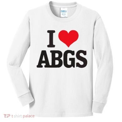 I Love Abgs Kids Long Sleeve Shirt