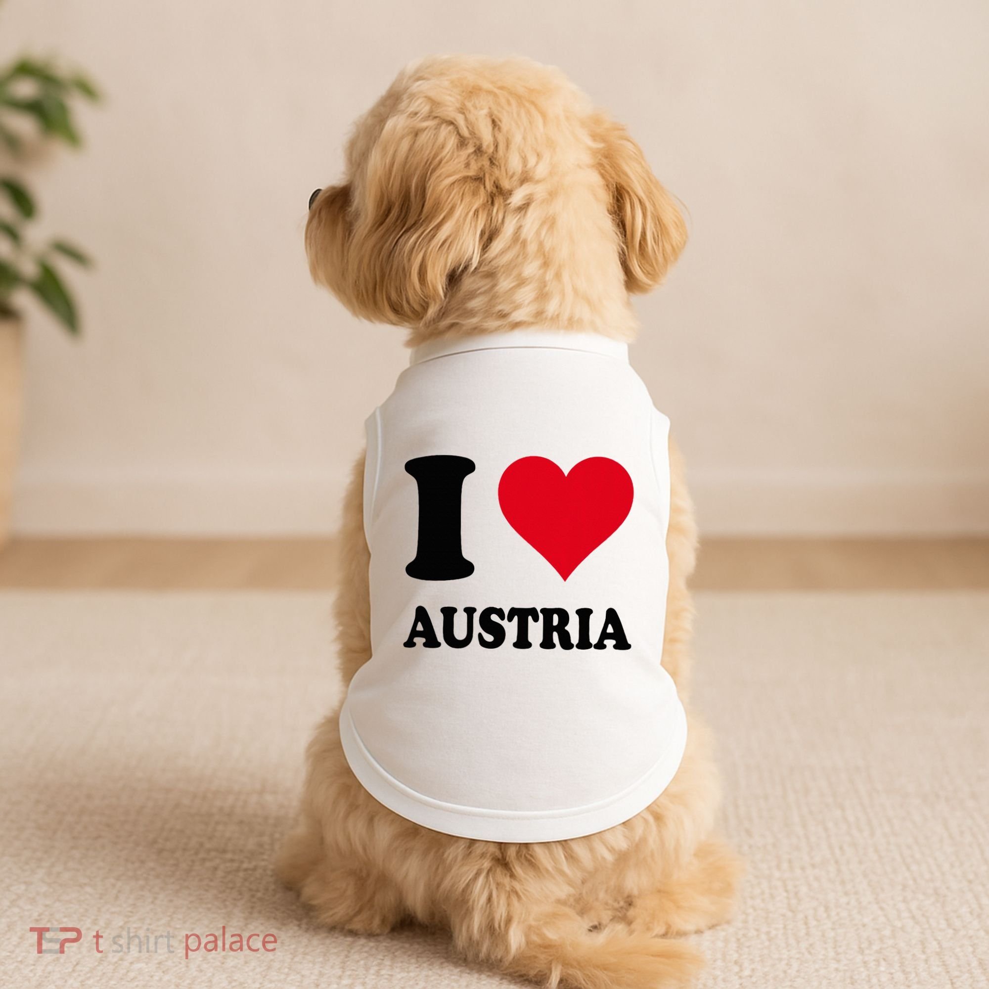 I Love Austria Doggie Tank