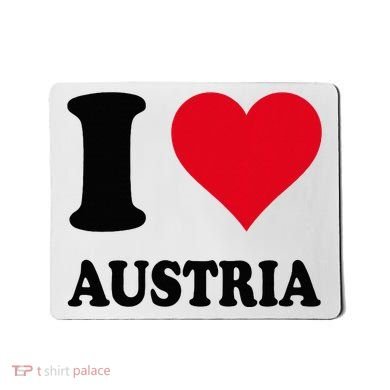 I Love Austria Mousepad