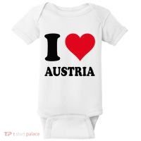 I Love Austria Baby Bodysuit thumb 0