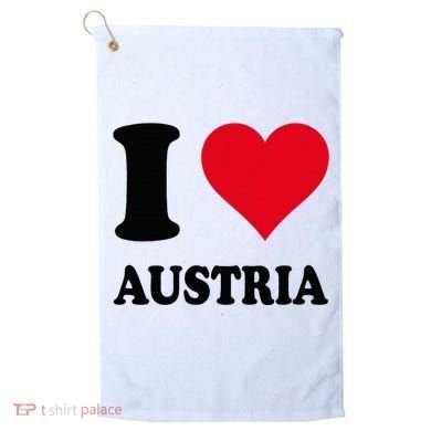 I Love Austria Golf Towel