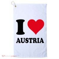 I Love Austria Golf Towel thumb 0