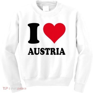 I Love Austria Kids Sweatshirt