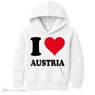 I Love Austria Kids Hoodie
