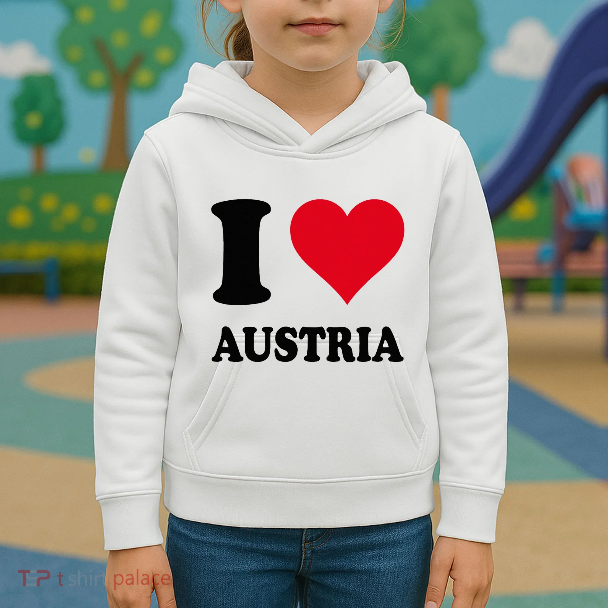 I Love Austria Kids Hoodie