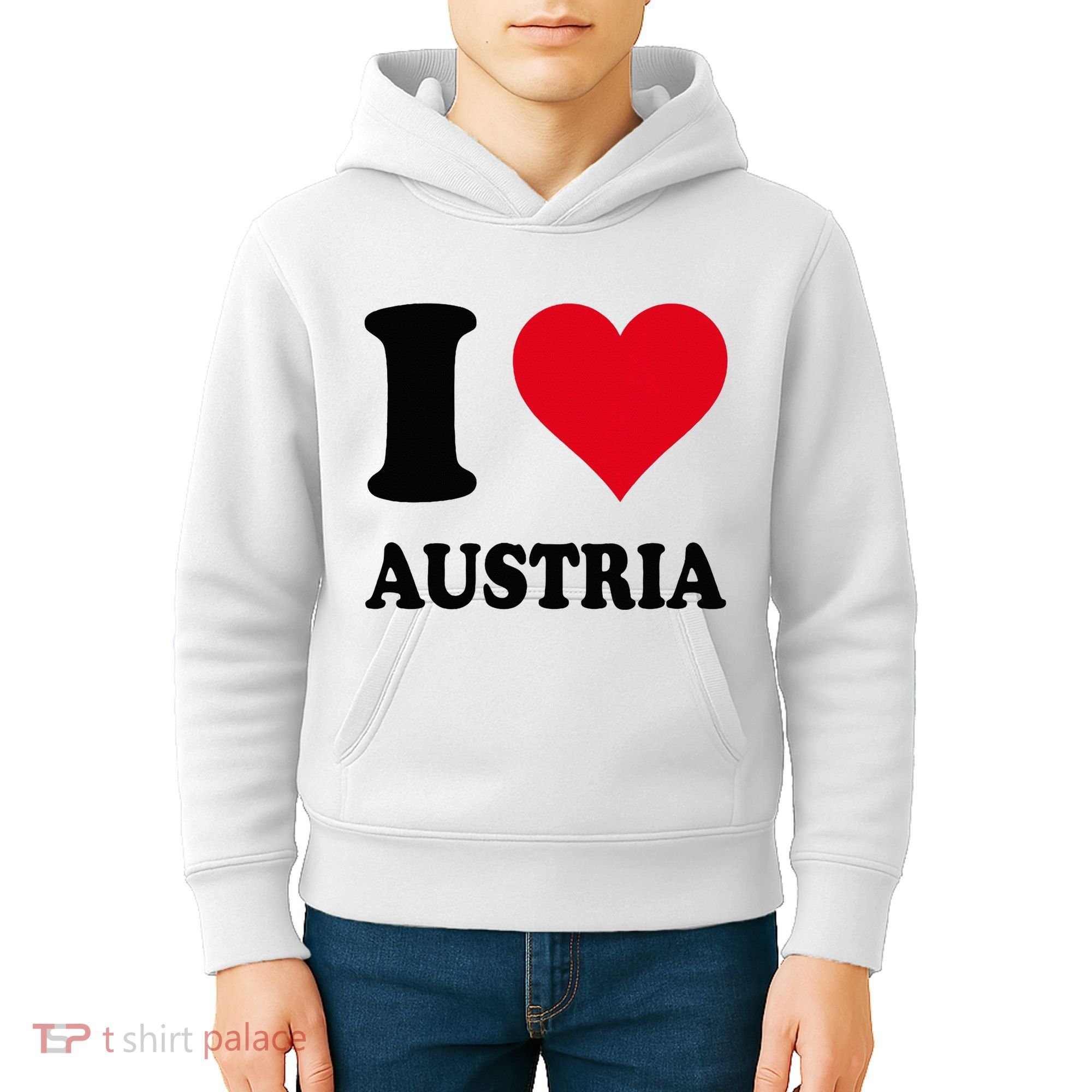 I Love Austria Kids Hoodie
