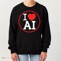 I Love Ai Artificial Intelligence Is Amazing! Cool Gift Women's Sweatshirt thumb 0