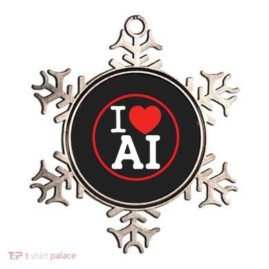 I Love Ai Artificial Intelligence Is Amazing! Cool Gift Ornament