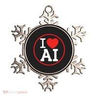 I Love Ai Artificial Intelligence Is Amazing! Cool Gift Ornament thumb 0