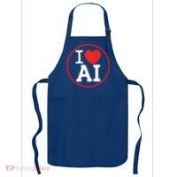 I Love Ai Artificial Intelligence Is Amazing! Cool Gift Apron thumb 0