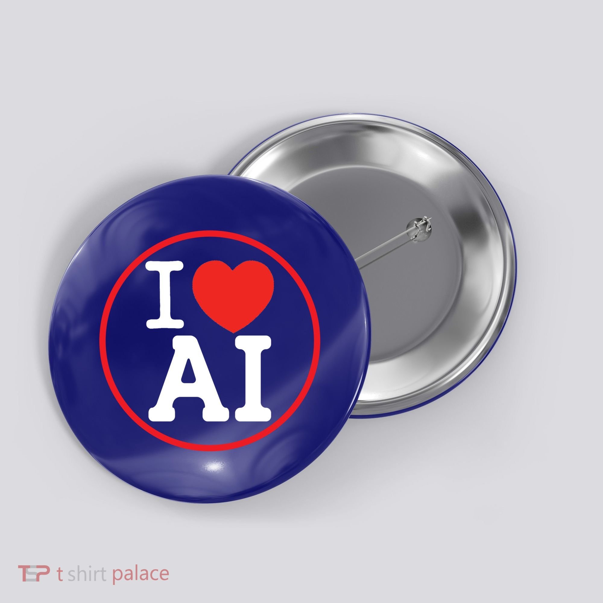 I Love Ai Artificial Intelligence Is Amazing! Cool Gift Button