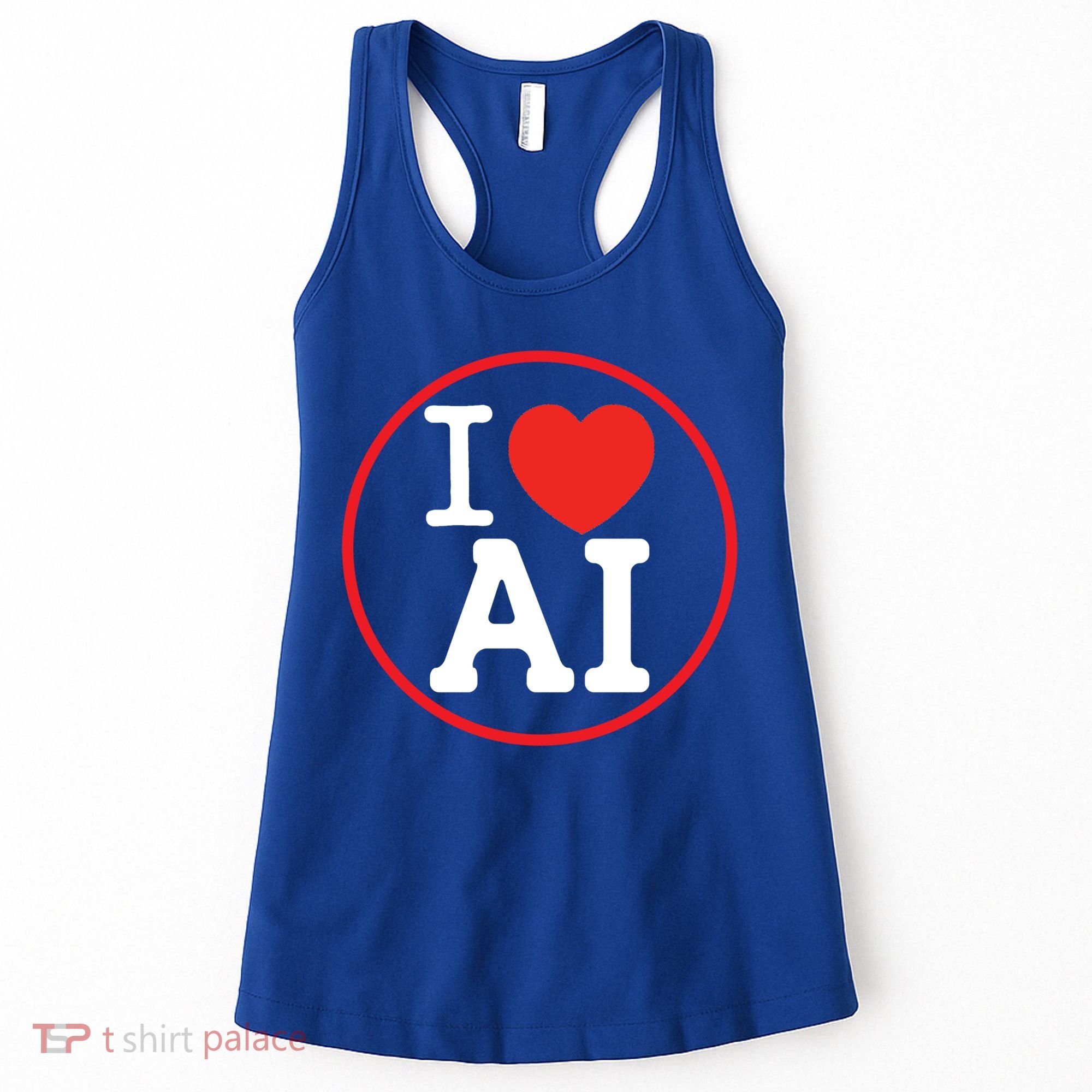 I Love Ai Artificial Intelligence Is Amazing! Cool Gift Women's Tank Top