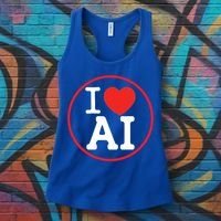 I Love Ai Artificial Intelligence Is Amazing! Cool Gift Women's Tank Top thumb 3