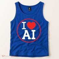 I Love Ai Artificial Intelligence Is Amazing! Cool Gift Tank Top thumb 2