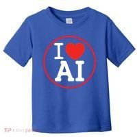 I Love Ai Artificial Intelligence Is Amazing! Cool Gift Toddler T-Shirt thumb 0