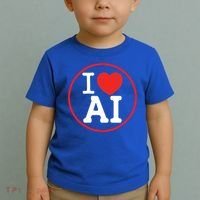 I Love Ai Artificial Intelligence Is Amazing! Cool Gift Toddler T-Shirt thumb 2