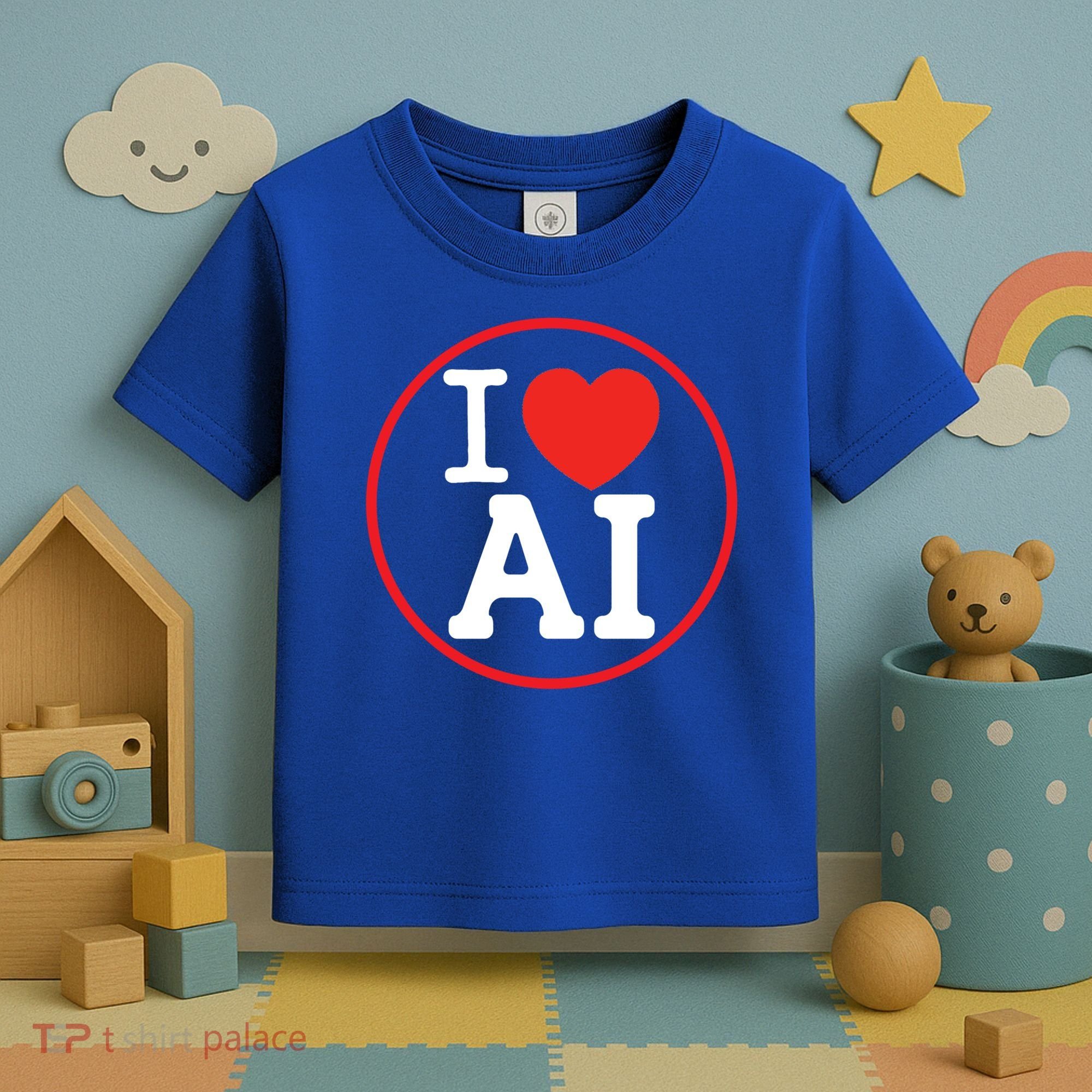 I Love Ai Artificial Intelligence Is Amazing! Cool Gift Toddler T-Shirt