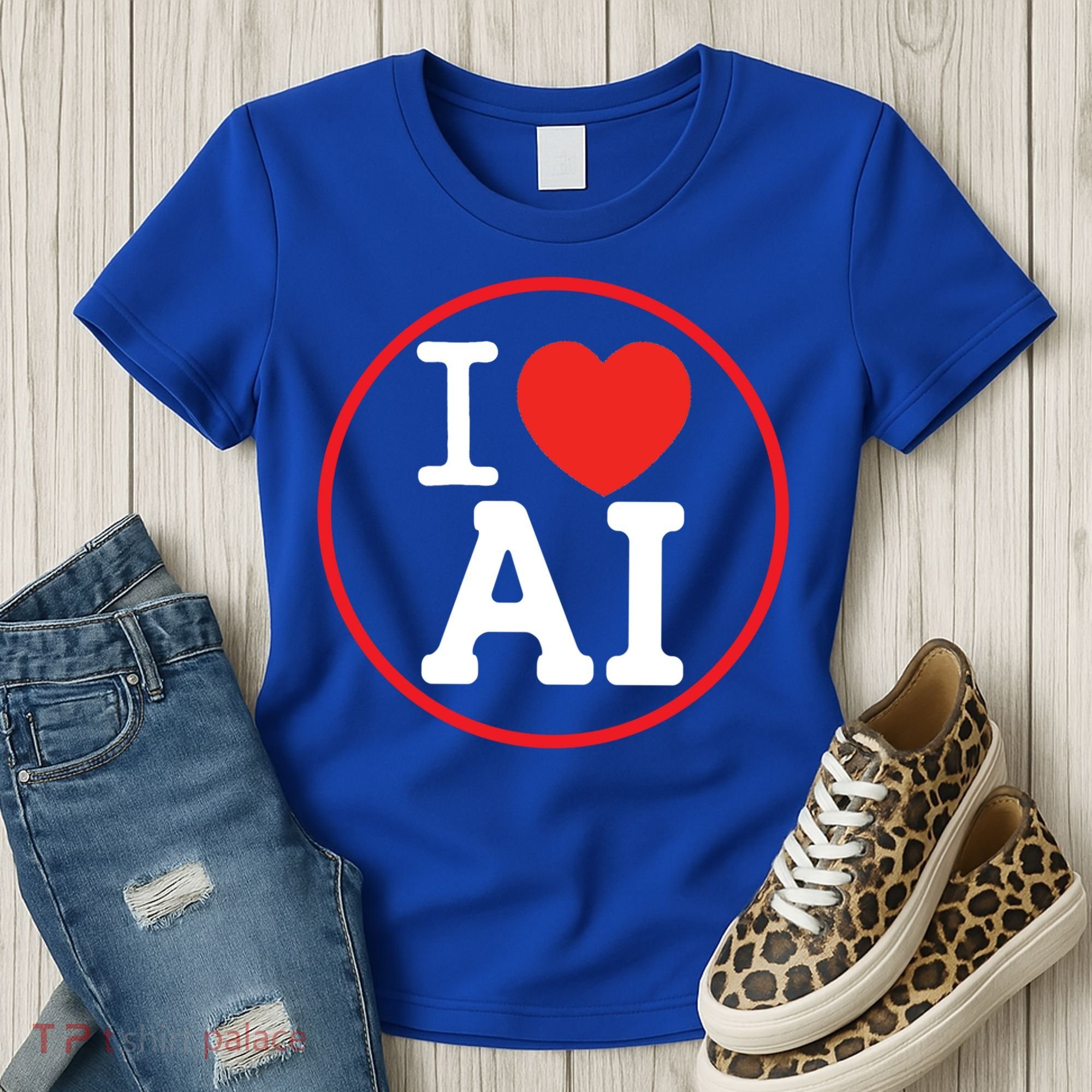 I Love Ai Artificial Intelligence Is Amazing! Cool Gift Women's T-Shirt