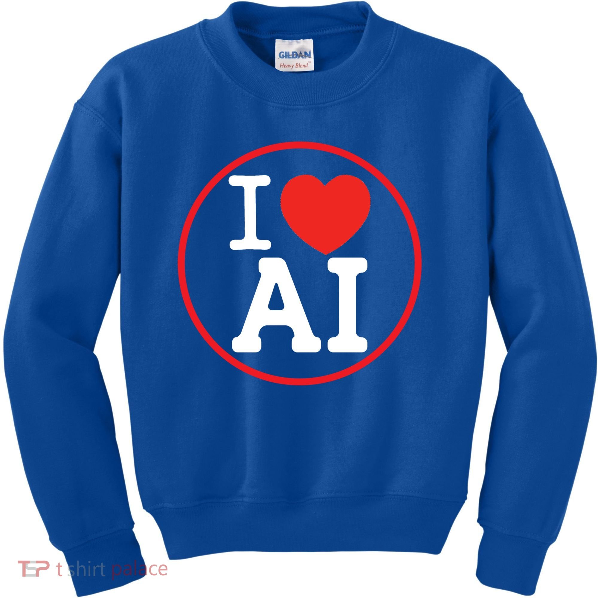 I Love Ai Artificial Intelligence Is Amazing! Cool Gift Kids Sweatshirt