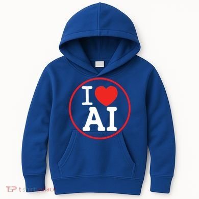 I Love Ai Artificial Intelligence Is Amazing! Cool Gift Kids Hoodie