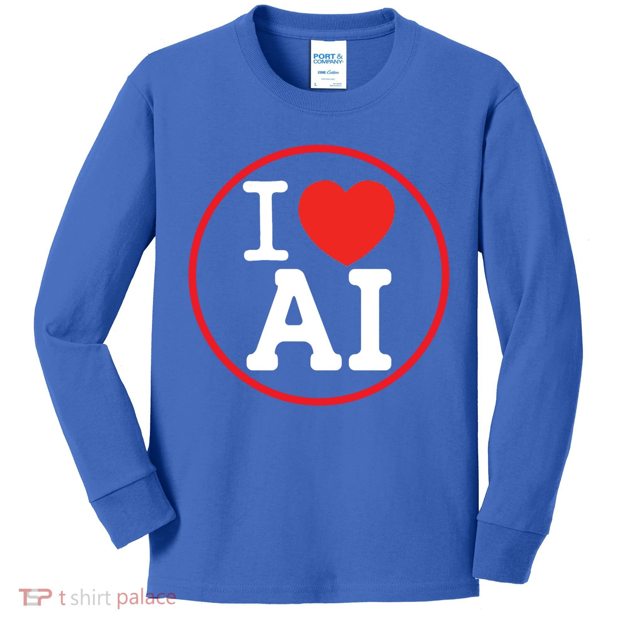 I Love Ai Artificial Intelligence Is Amazing! Cool Gift Kids Long Sleeve Shirt
