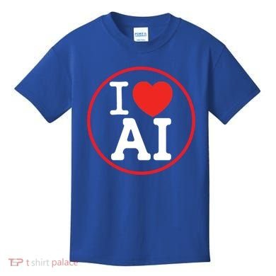 I Love Ai Artificial Intelligence Is Amazing! Cool Gift Kids T-Shirt