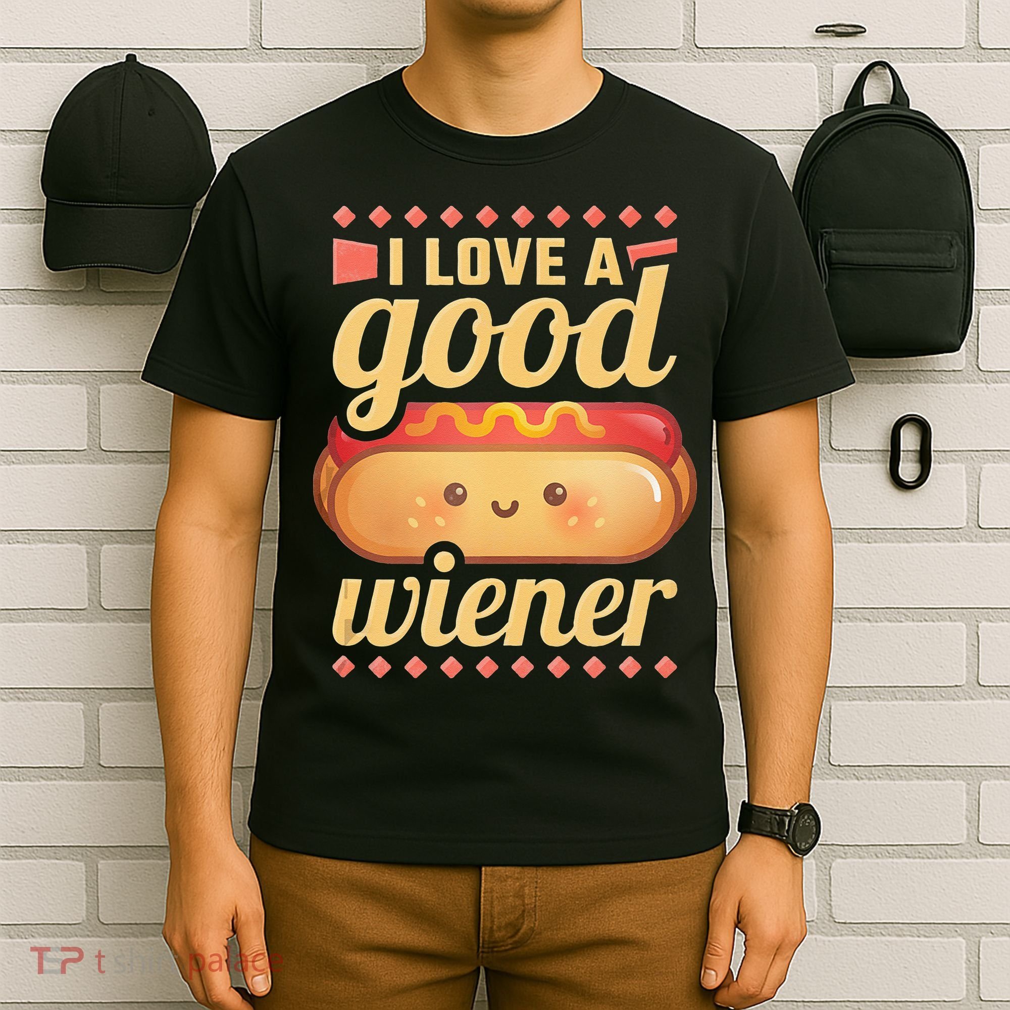 I Love A Good Wiener BBQ Hot Dog T-Shirt