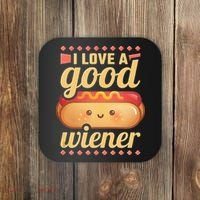 I Love A Good Wiener BBQ Hot Dog Coaster thumb 0