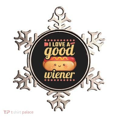 I Love A Good Wiener BBQ Hot Dog Ornament