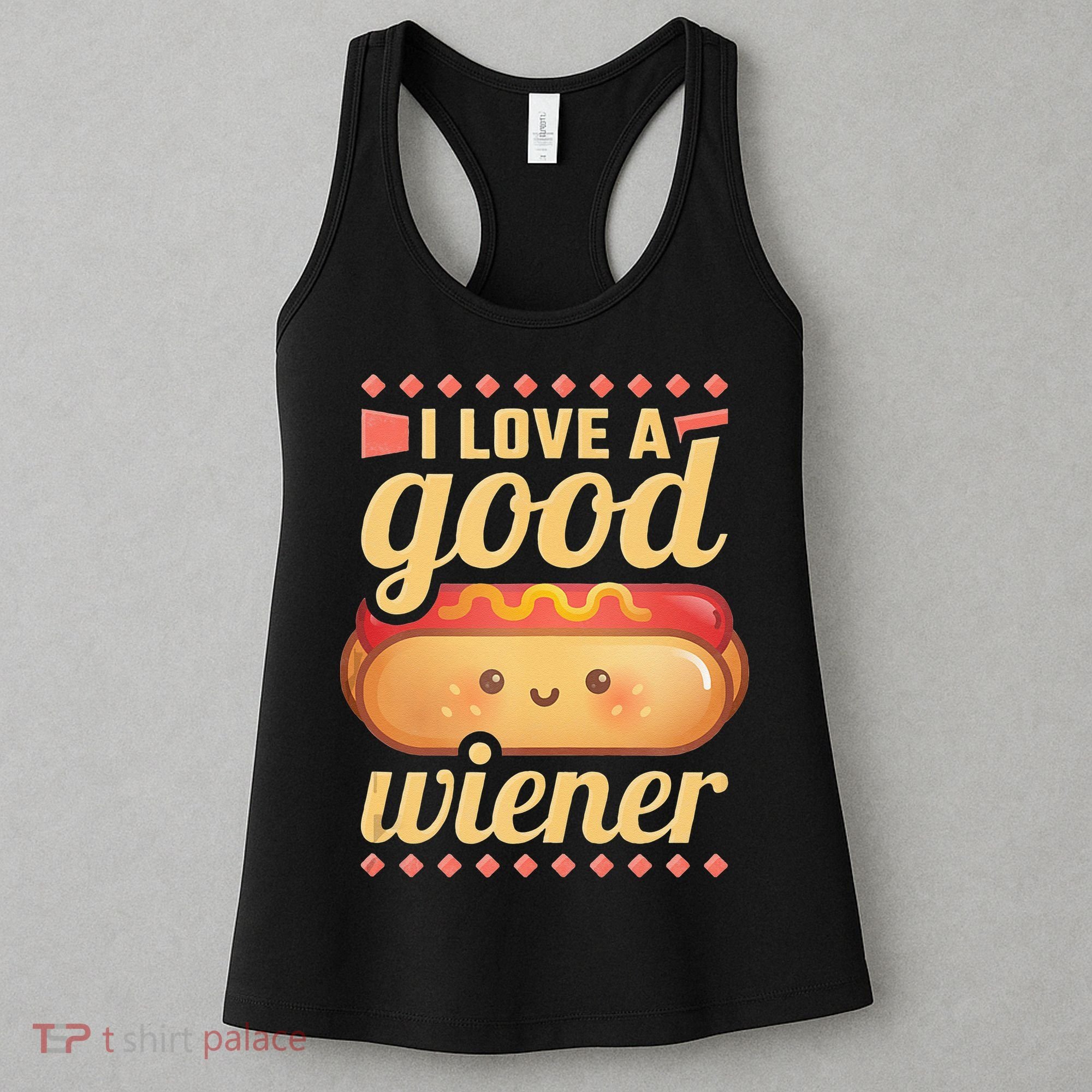 I Love A Good Wiener BBQ Hot Dog Women's Tank Top