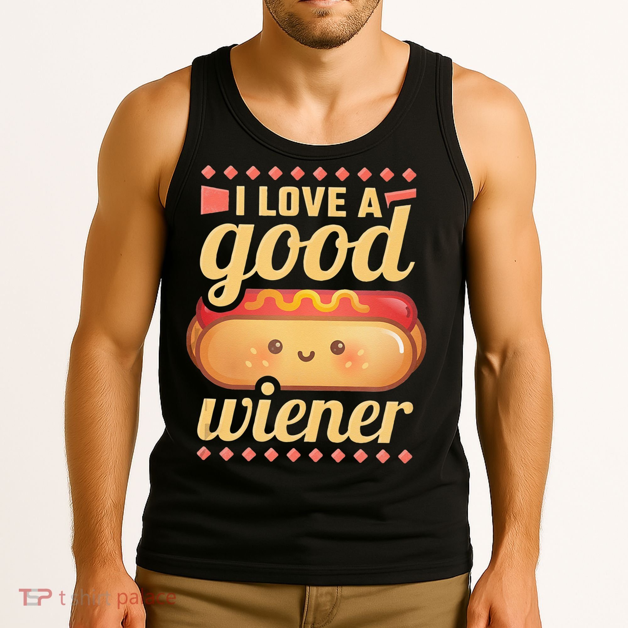 I Love A Good Wiener BBQ Hot Dog Tank Top