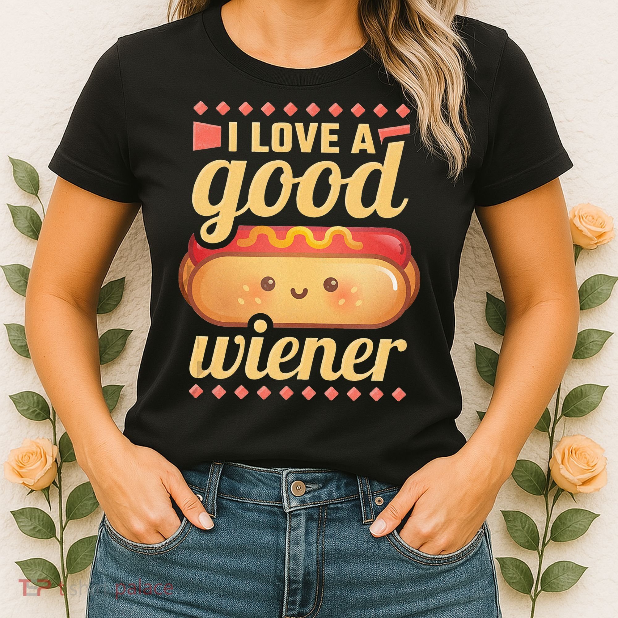 I Love A Good Wiener BBQ Hot Dog Women's T-Shirt