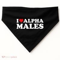 I Love Alpha Males Alpha Male USA-Made Doggie Bandana thumb 0