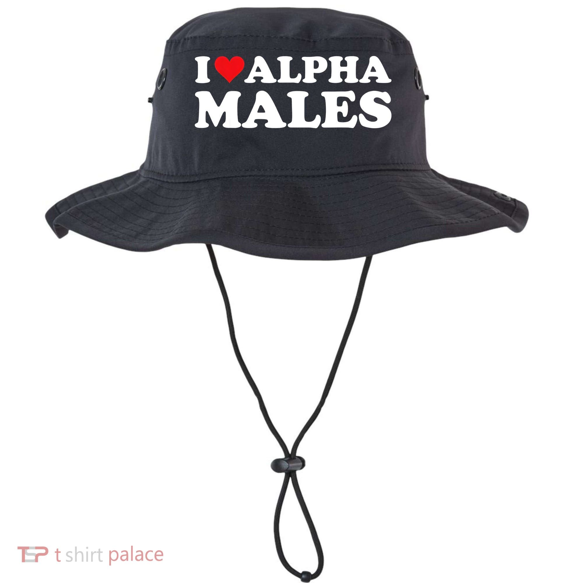 I Love Alpha Males Alpha Male Bucket Hat
