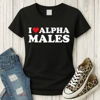 I Love Alpha Males Alpha Male Women's T-Shirt thumb 3