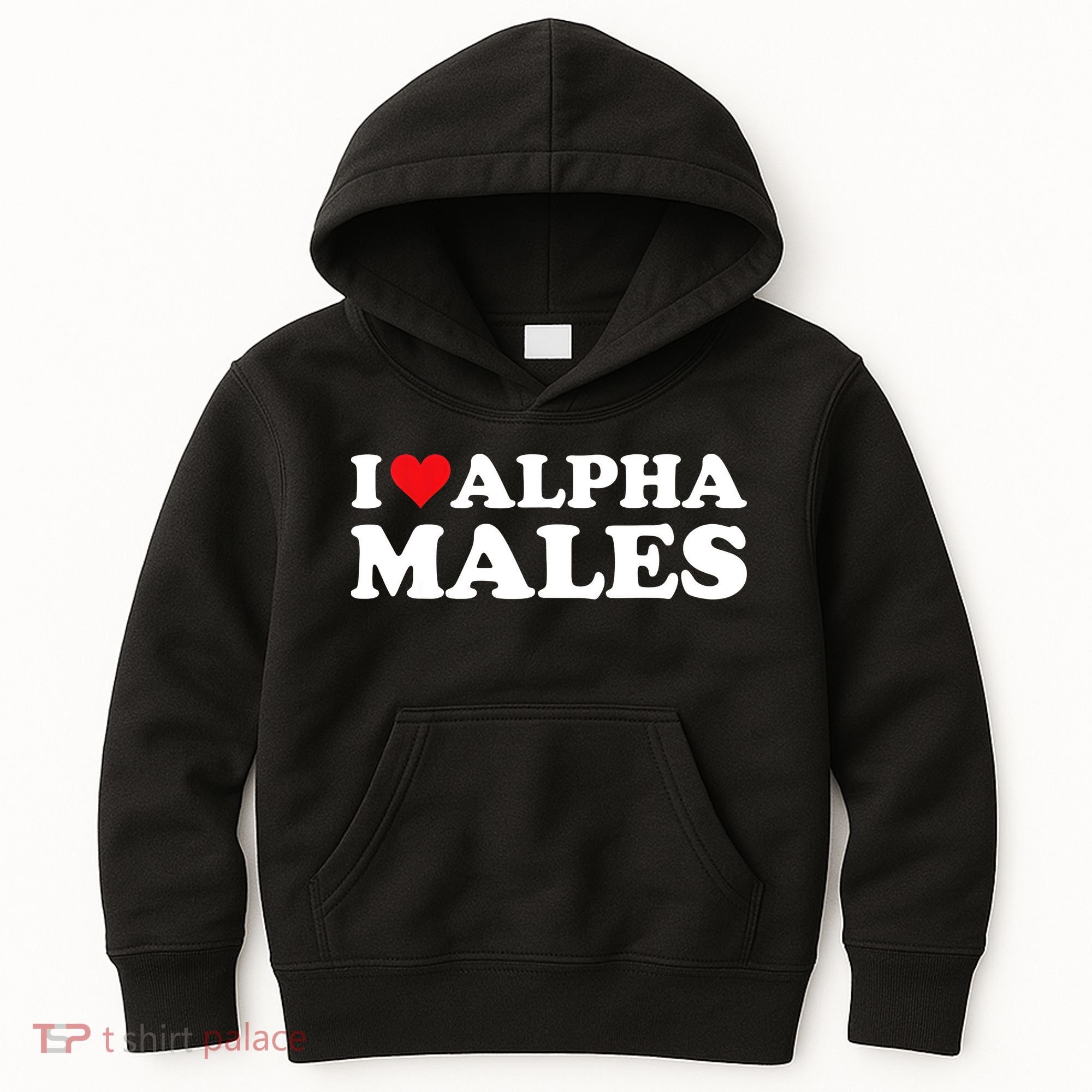 I Love Alpha Males Alpha Male Kids Hoodie
