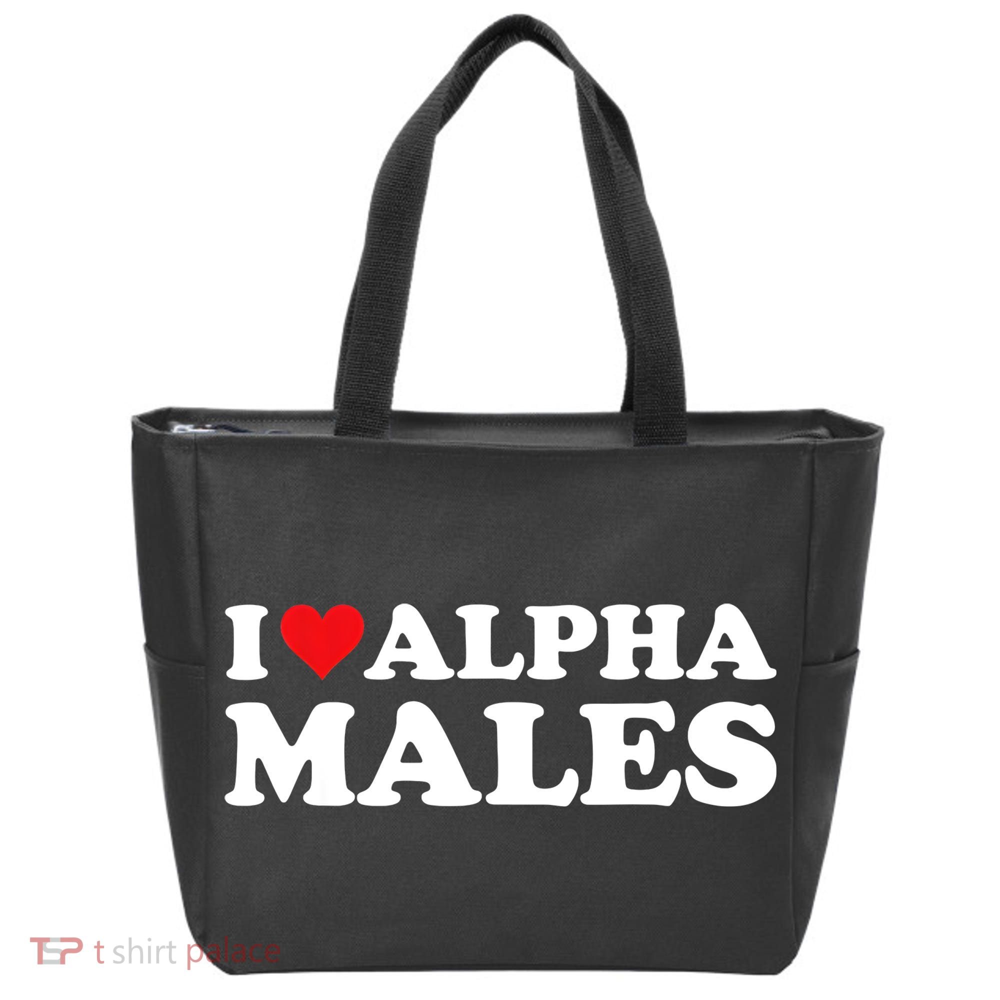 I Love Alpha Males Alpha Male Tote Bag