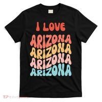 I Love Arizona Vintage Retro State Of Arizona Usa T-Shirt thumb 0