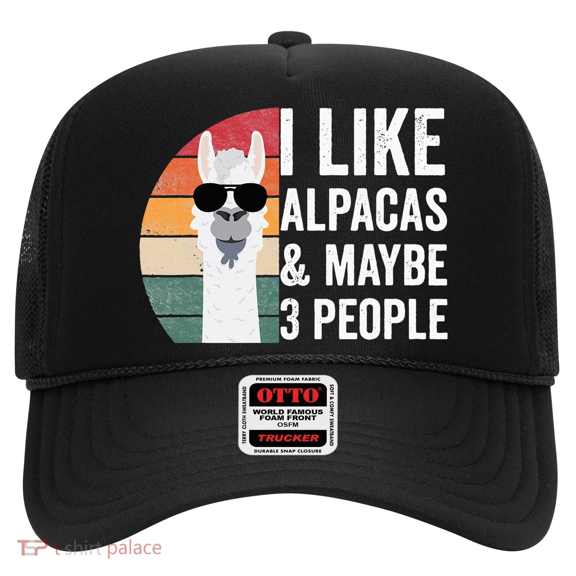I Like Alpacas And Maybe 3 People Apparel Llama Lovers Hat