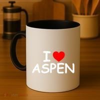I Love Aspen Coffee Mug thumb 4