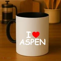 I Love Aspen Coffee Mug thumb 4